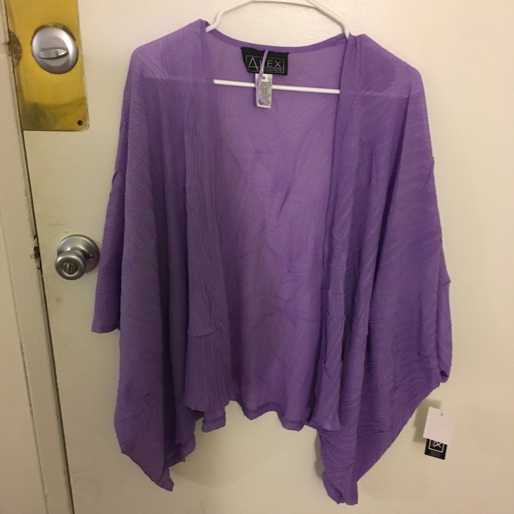 Purple Alex Evenings Wrap NWT